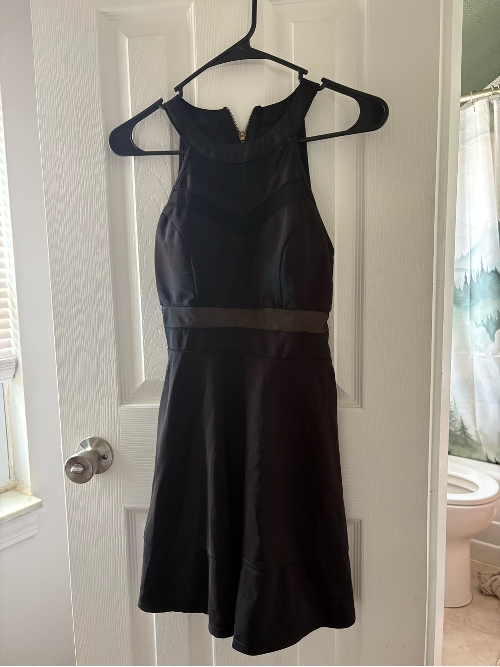 Classic Black Fit-and-Flare Dress - Women's